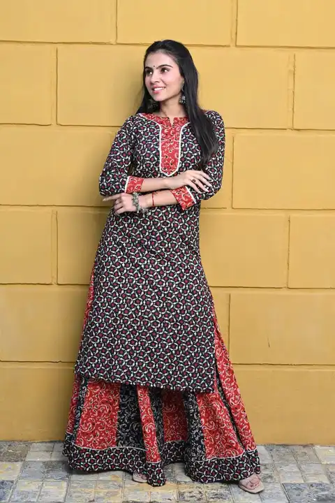 New collection of cotton hand block printed *skirt and kurta* set available....

Sizes- 38-46
Kurta  uploaded by Saiba hand block on 4/24/2023