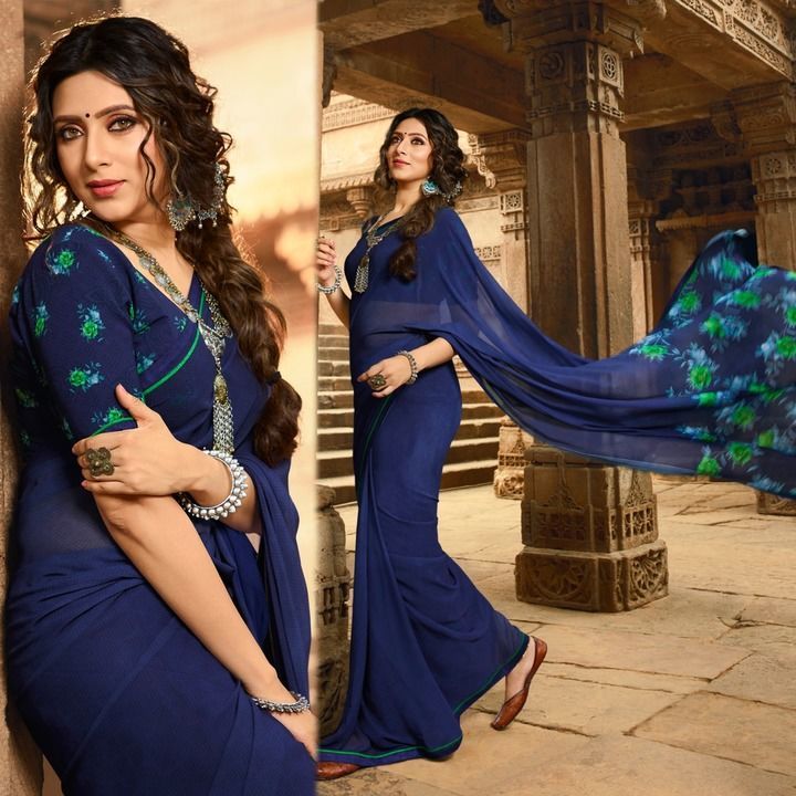 👗👗👗👗👗👗👗👗

**NEW EXCLUSIVE LAUNCHING

         **Catalog 48**

*SAREE FABRIC* : Georgette

*B uploaded by business on 3/6/2021