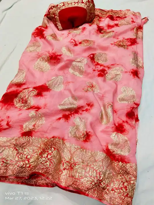 🥰🥰Original product🥰🥰


👉 Russian Dola fabric with beautiful mx zari  border💃🏻💃🏻
👉🏻👉🏻 ne uploaded by Gotapatti manufacturer on 4/24/2023