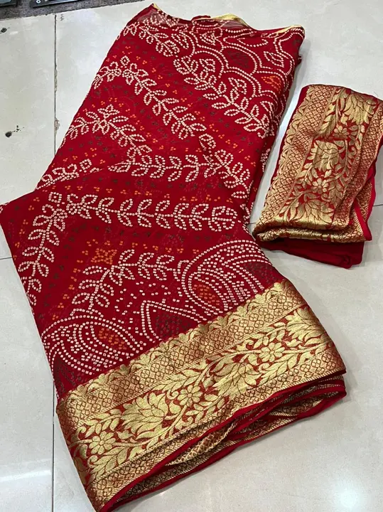 💖💖 New launching💖💖  special offer ❤️❤️❤️❤️❤️❤️❤️❤️
👉👉 pure jhorjt big zari border with zari bu uploaded by Gotapatti manufacturer on 4/24/2023