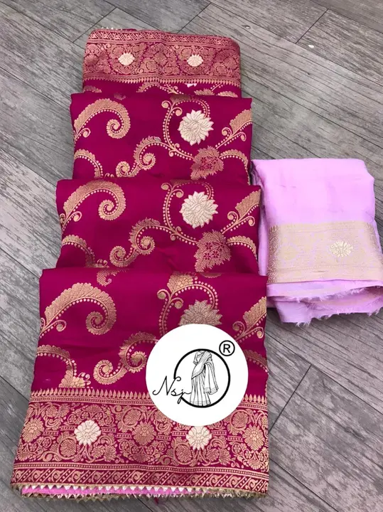 Presents beautiful Saree*
👉keep shopping with us 

New Launching for beauty

❤️pure rusyan silk fab uploaded by Gotapatti manufacturer on 4/24/2023