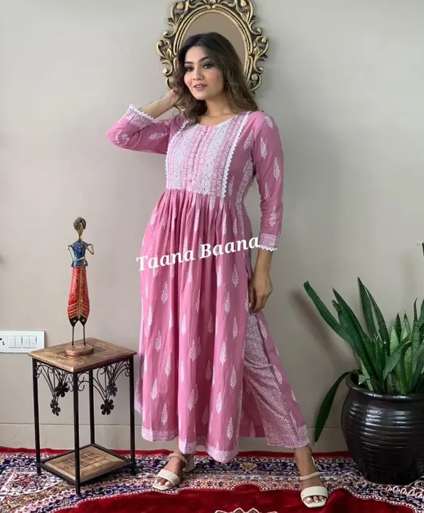 Kurti with pant uploaded by business on 4/25/2023