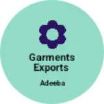 Business logo of Garments exports