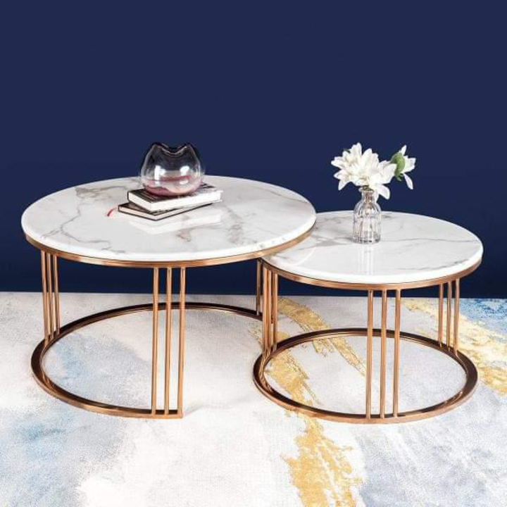 Post image Modern Centre tables and nesting tables with premium quality finishing.

Material used: Mild steel , Fisinshing: Electroplating, Tops: Marble