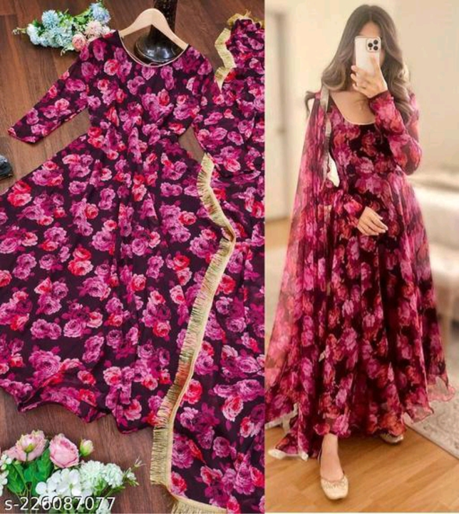 Floral Printed gown
Name: Floral Printed gown

Pattern:  S uploaded by Pickcart on 4/25/2023