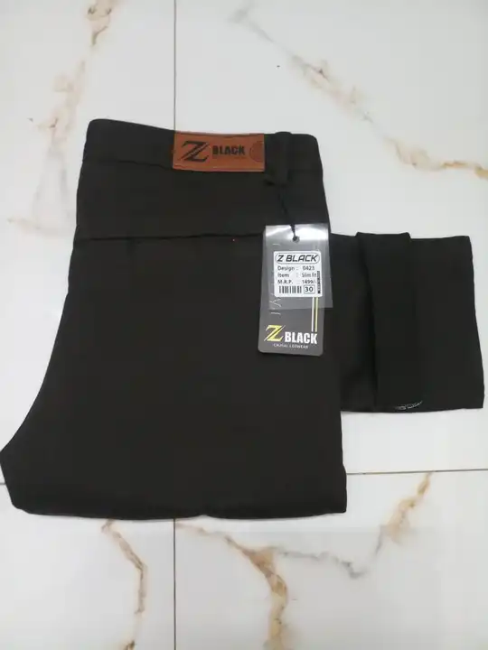 Z Black Man Heavy Cotton Double Cloth & Knitting Slim Fit Casual Trouser uploaded by OnlineKapde.com on 4/25/2023