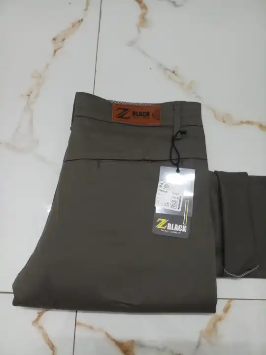 Z Black Man Heavy Cotton Double Cloth & Knitting Slim Fit Casual Trouser uploaded by OnlineKapde.com on 4/25/2023