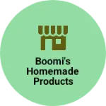 Business logo of Boomi's homemade products