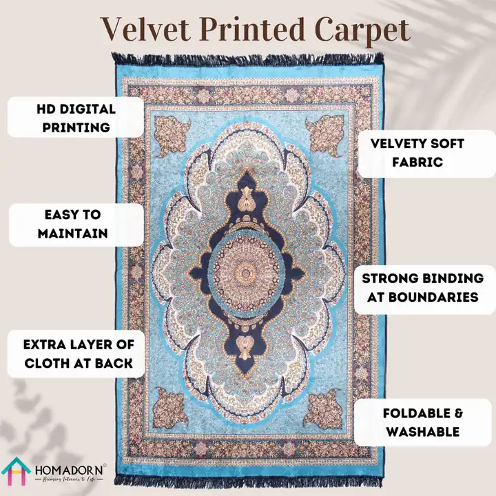 Heavy velvet carpet uploaded by Shyam Sunder & Co. on 4/25/2023