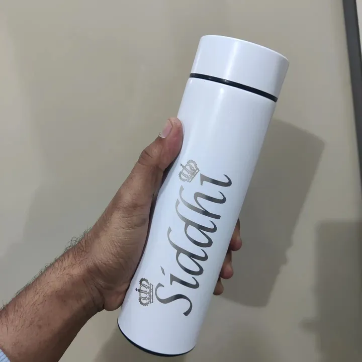 Customised temperature bottle white uploaded by business on 4/25/2023