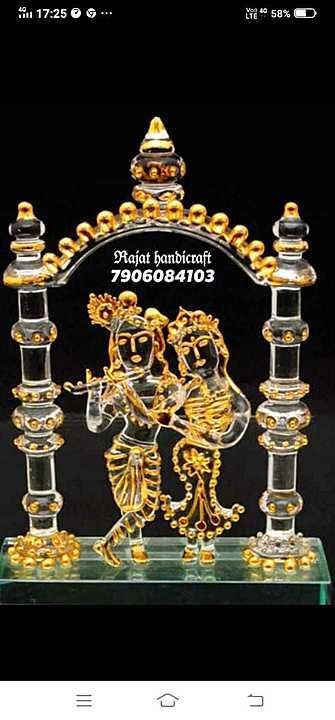 Radha krishna crystal uploaded by Rajat handicraft on 7/11/2020