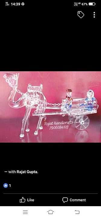 Camel crystal glass handicraft uploaded by business on 7/11/2020