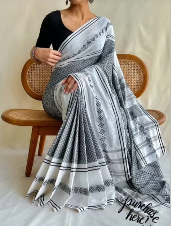 Khadi cotton saree  uploaded by Matri Saree Center on 4/25/2023