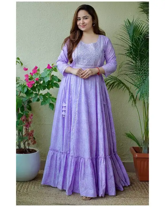 Cotton Gown. uploaded by Divyanshi fashion on 4/25/2023