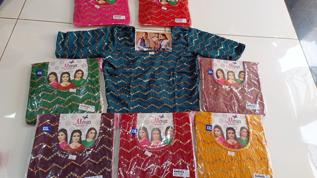 Welwet blouse with work uploaded by Rani sati vastar bhandar chirawa main market  on 4/25/2023