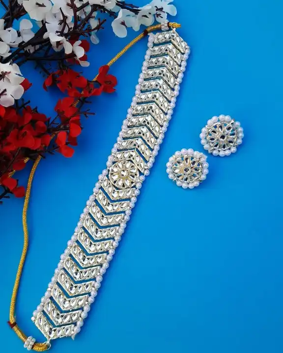Kundan necklace set  uploaded by Sb designs on 4/25/2023
