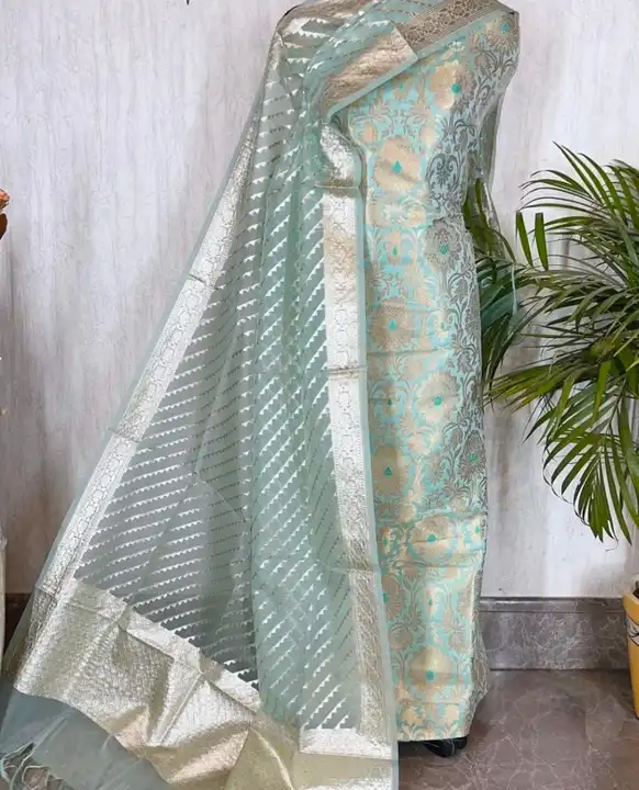 Post image Hey! Checkout my new product called
Banarasi heavy brocade suits.