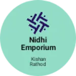 Business logo of Nidhi emporium
