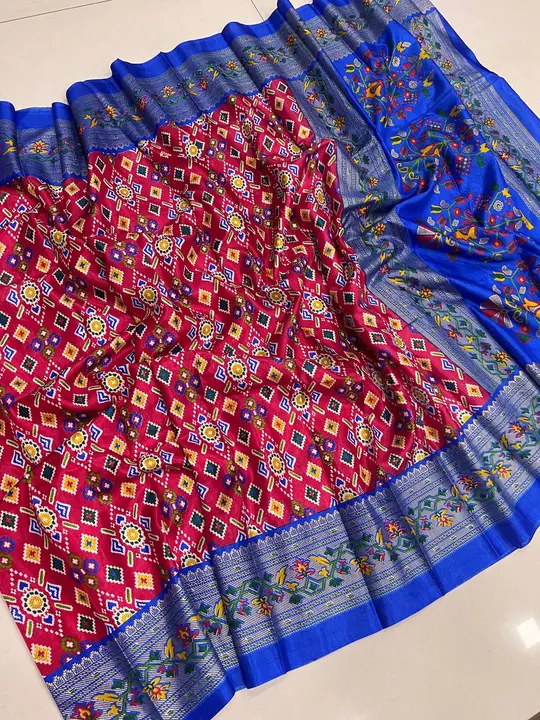 Dola silk saree with foil print  uploaded by Suyukti fab on 4/25/2023