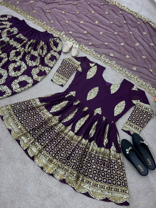 Launching New Designer Party Wear Look Top ,Dhoti Salwar and Dupatta SSR&379 uploaded by Fatema Fashion on 4/25/2023