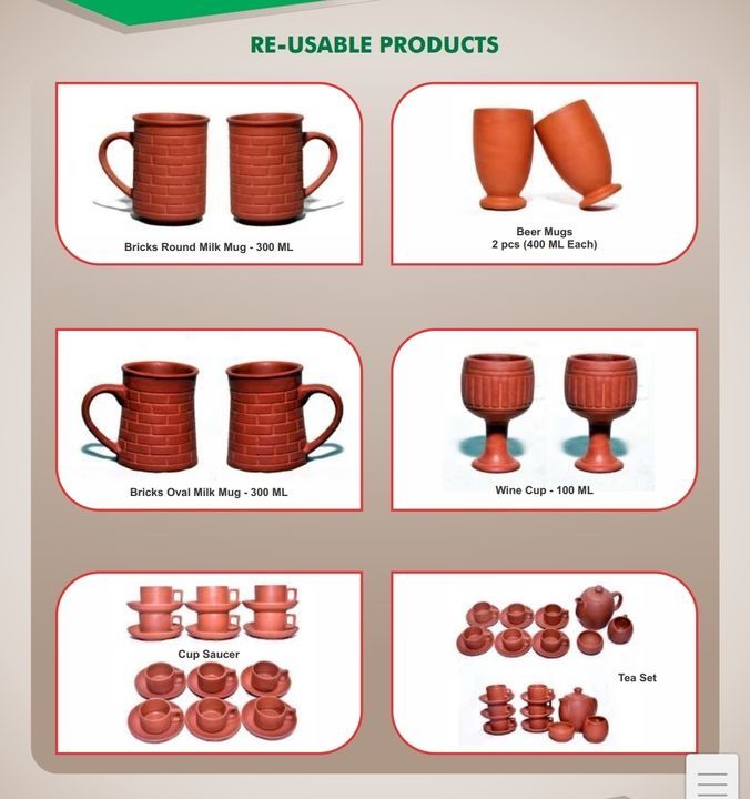 Milk mug, wine cup, cup saucer uploaded by Shri vrindavan traders on 3/6/2021