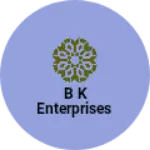 Business logo of B K ENTERPRISES based out of Surat