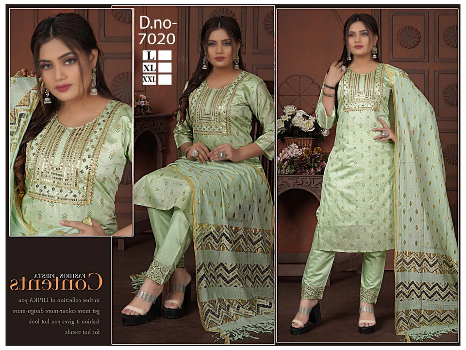 Kurtis with pants with dupatta set  uploaded by DSG WORLD FASHION WEAR  on 4/25/2023