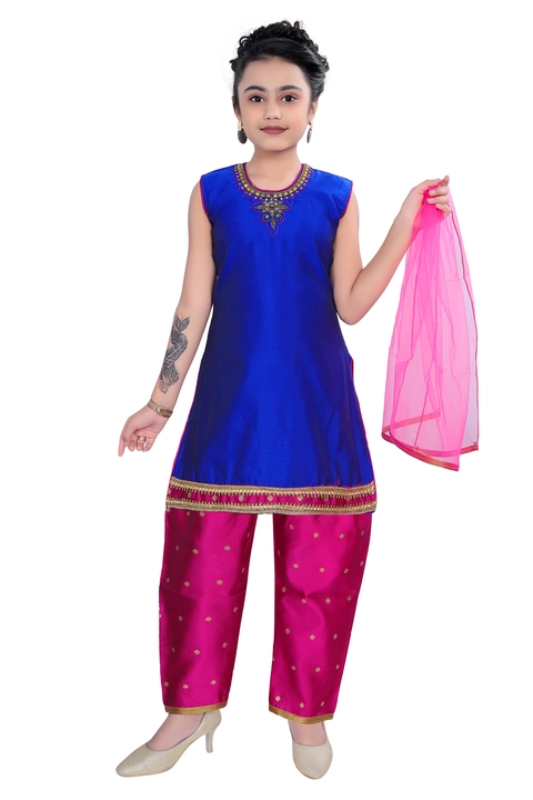 Patiala suit dress /Ethnic wear/ kids set / Dress for girls/ Party wear uploaded by Urban created on 4/25/2023