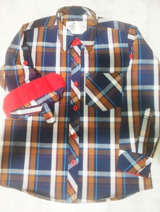Post image Boys Shirts, Available in checks, plain and party ware. Sizes starts from 5-6 yrs(32), 7-8 yrs(34) , 9-10 yrs(36) 11-12 yrs (38)