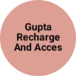 Business logo of Gupta recharge and accessories