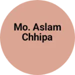 Business logo of Mo. Aslam chhipa