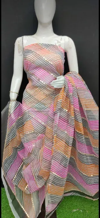 Tripal colour lahriya suits  uploaded by ✨Kota doriya✨🥻sarees🥻brands🪩 on 4/25/2023