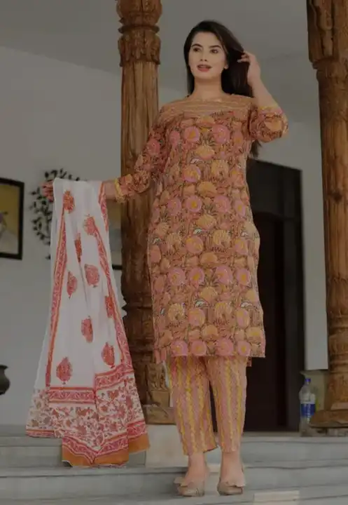 Cotton summer suit  uploaded by Vastra mahal on 4/25/2023