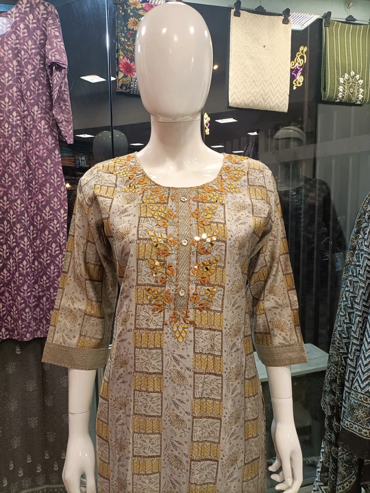 Kurti with pant  uploaded by Premila Art on 4/25/2023