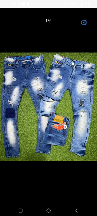 Post image मैं Man's jeans के 2 पीस खरीदना चाहता हूं। मेरा ऑर्डर मूल्य ₹1000 है। कृपया कीमत और प्रोडक्ट भेजें।
