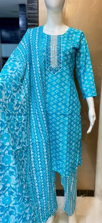 Kurti with pant with dupatta  uploaded by S.NARESH KUMAR  on 4/25/2023