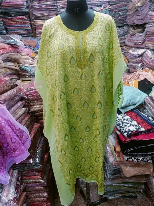Gorget fabric Kurtis with full Ari work  uploaded by Dehqani Bros on 5/30/2024