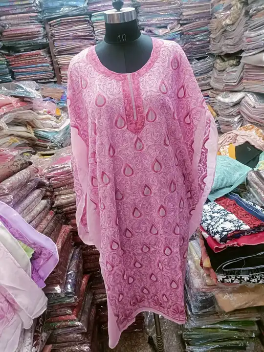 Gorget fabric Kurtis with full Ari work 🌹 uploaded by Dehqani Bros on 4/25/2023