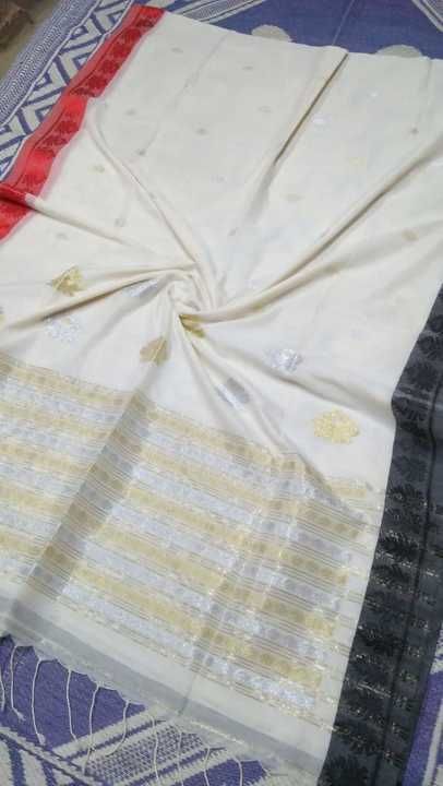 Pure khadi handloom Cotton saree  uploaded by business on 3/6/2021