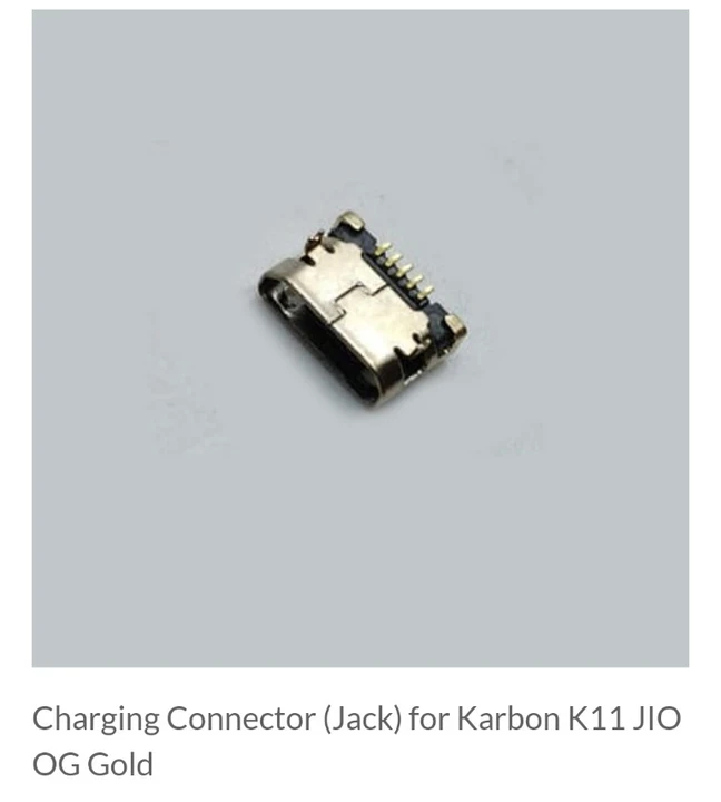 Charging Connector (Jack) for Karbon K11 uploaded by COMPLETE SOLUTIONS on 5/30/2024