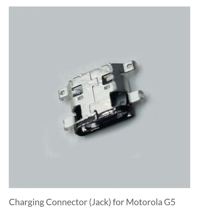 Charging Connector (Jack) for Motorola G5 uploaded by COMPLETE SOLUTIONS on 5/31/2024
