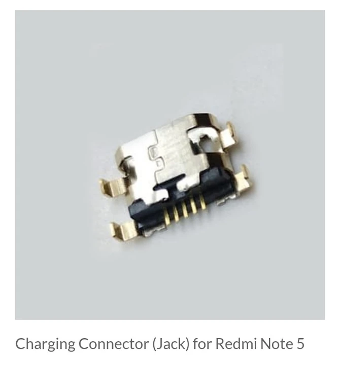 Charging Connector (Jack) for Redmi Note 5 uploaded by COMPLETE SOLUTIONS on 4/26/2023