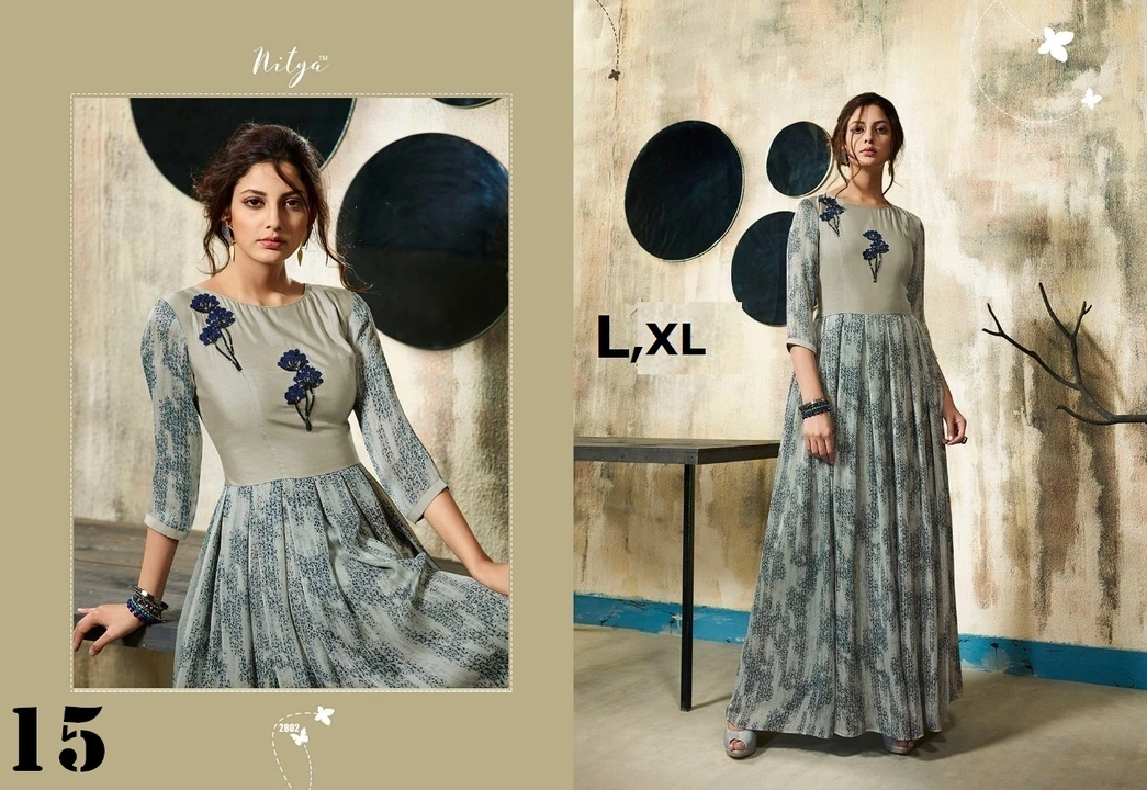 Lt kurtis and gowns uploaded by Vishwam fabrics pvt ltd  on 4/26/2023