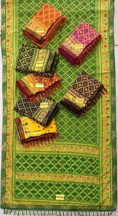 *PATOLA SILK*
*Rate - ₹250*
*Packing - Photo + Thaili*
*Quality - Kumari Silk*
*( Full Maharani Lace uploaded by Ayesha tax on 4/26/2023