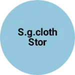 Business logo of S.G.cloth stor