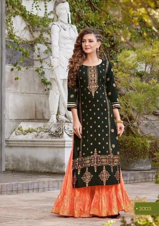 Kajal style sarara  uploaded by Shree lady fashion - SLF on 4/26/2023