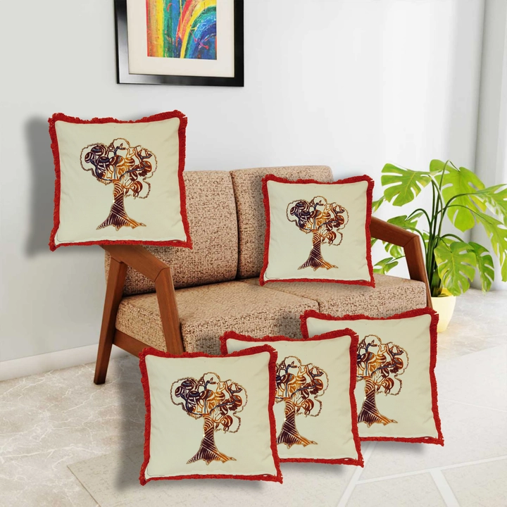 Chhapa Printing cotton fabric cushion covers  uploaded by Sabrina Exports on 4/26/2023