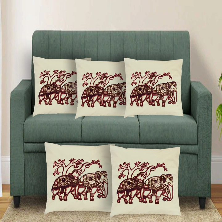 Chhapa Printing cotton fabric cushion covers  uploaded by Sabrina Exports on 4/26/2023