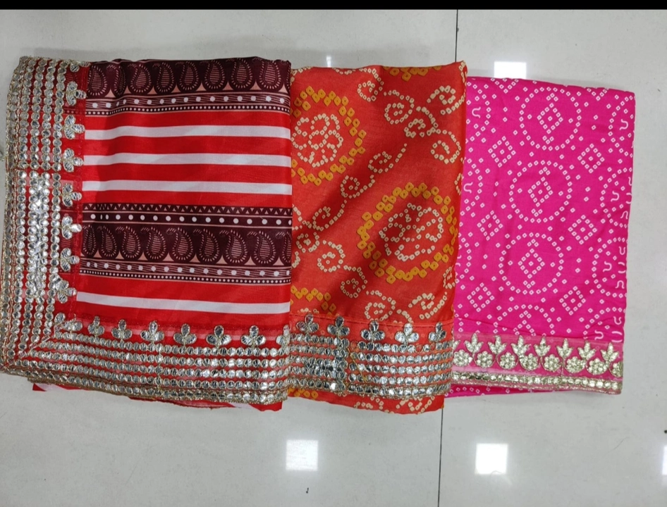 Bandhani print saree with heavy border  uploaded by business on 4/26/2023