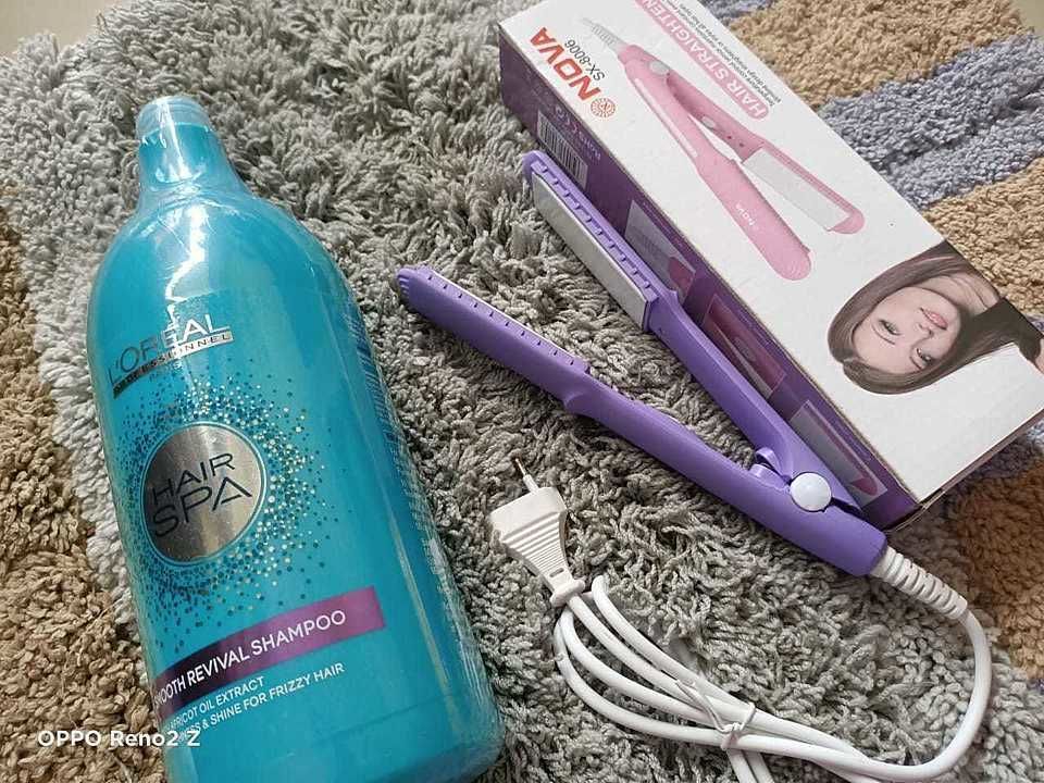 Lorel shampoo with Nova straightening Machine Free MRP 1600 our price only Rs.1000 uploaded by ALL BEAUTY PRODUCTS on 7/11/2020